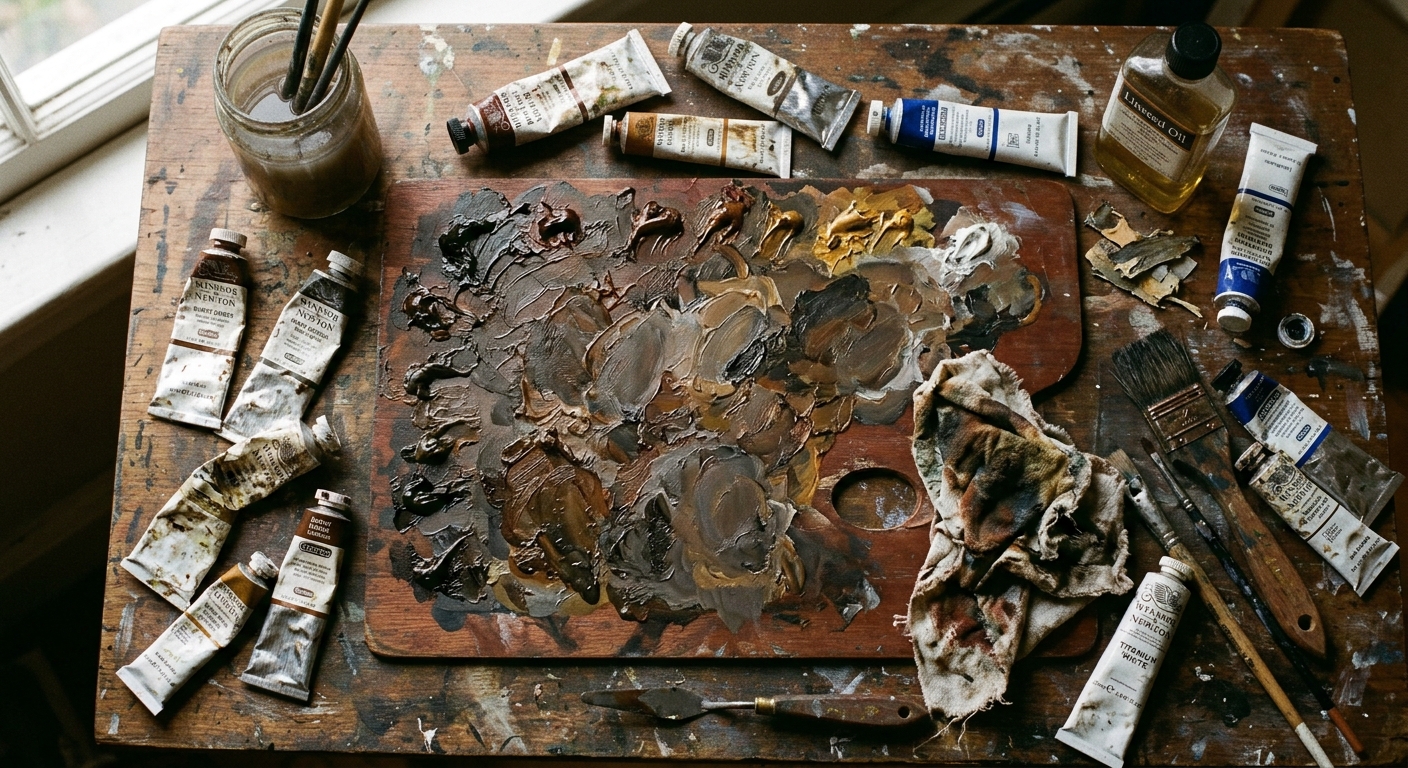 Muddy palette frustration ad creative