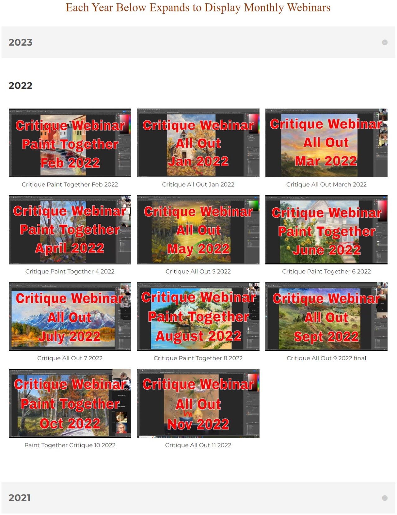 Monthly critique replay screenshot